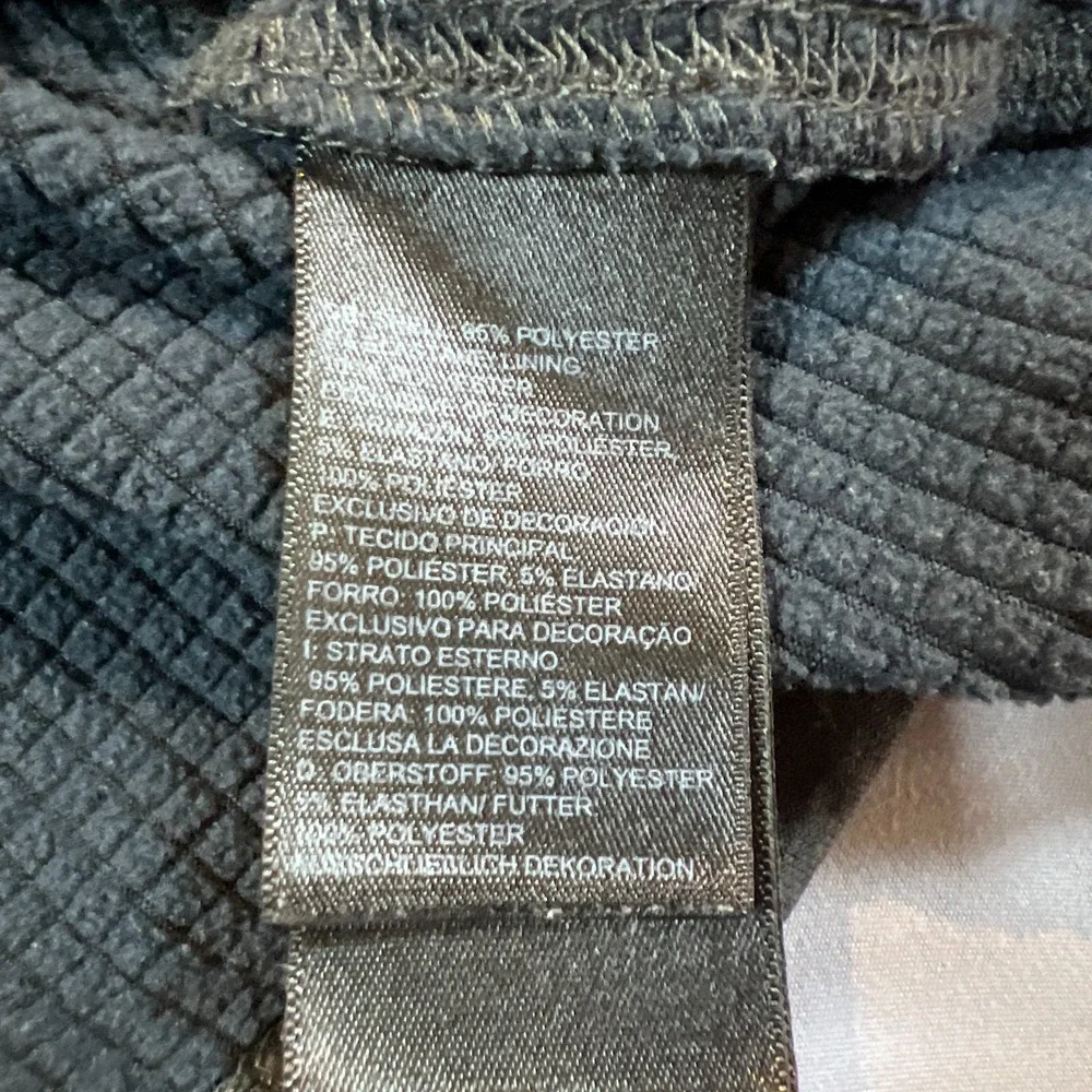 The North Face Mountain Peaks Fleece Jacket Mens Large Charcoal Gray Full Zip